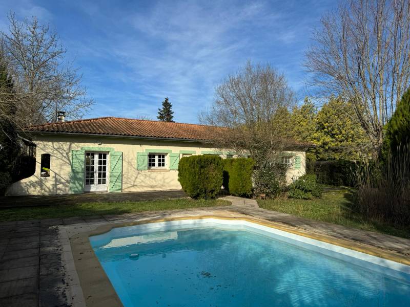 recherche maison avec piscine proche Bordeaux