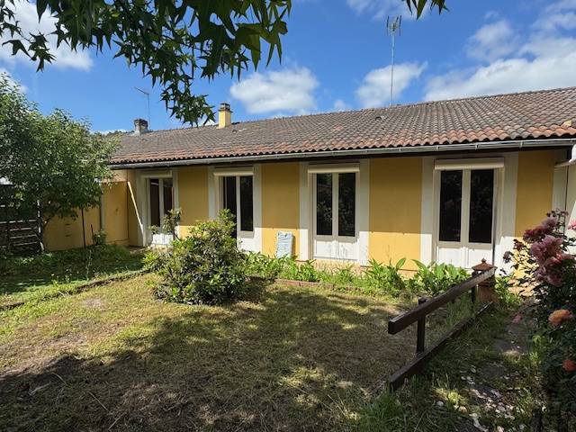 CESTAS GAZINET maison plain pied mitoyenne 4 chambres jardin et garage