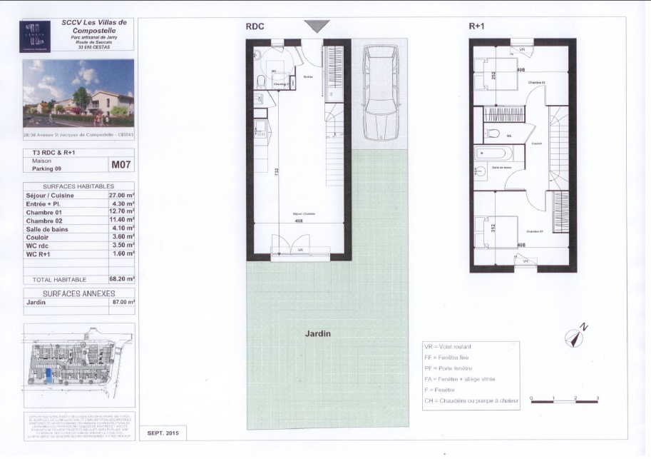 Villa t3 programme neuf cestas
