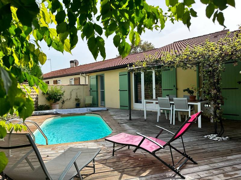 CANEJAN la house, maison 3 chambres + bureau sur 309m² avec piscine et garage